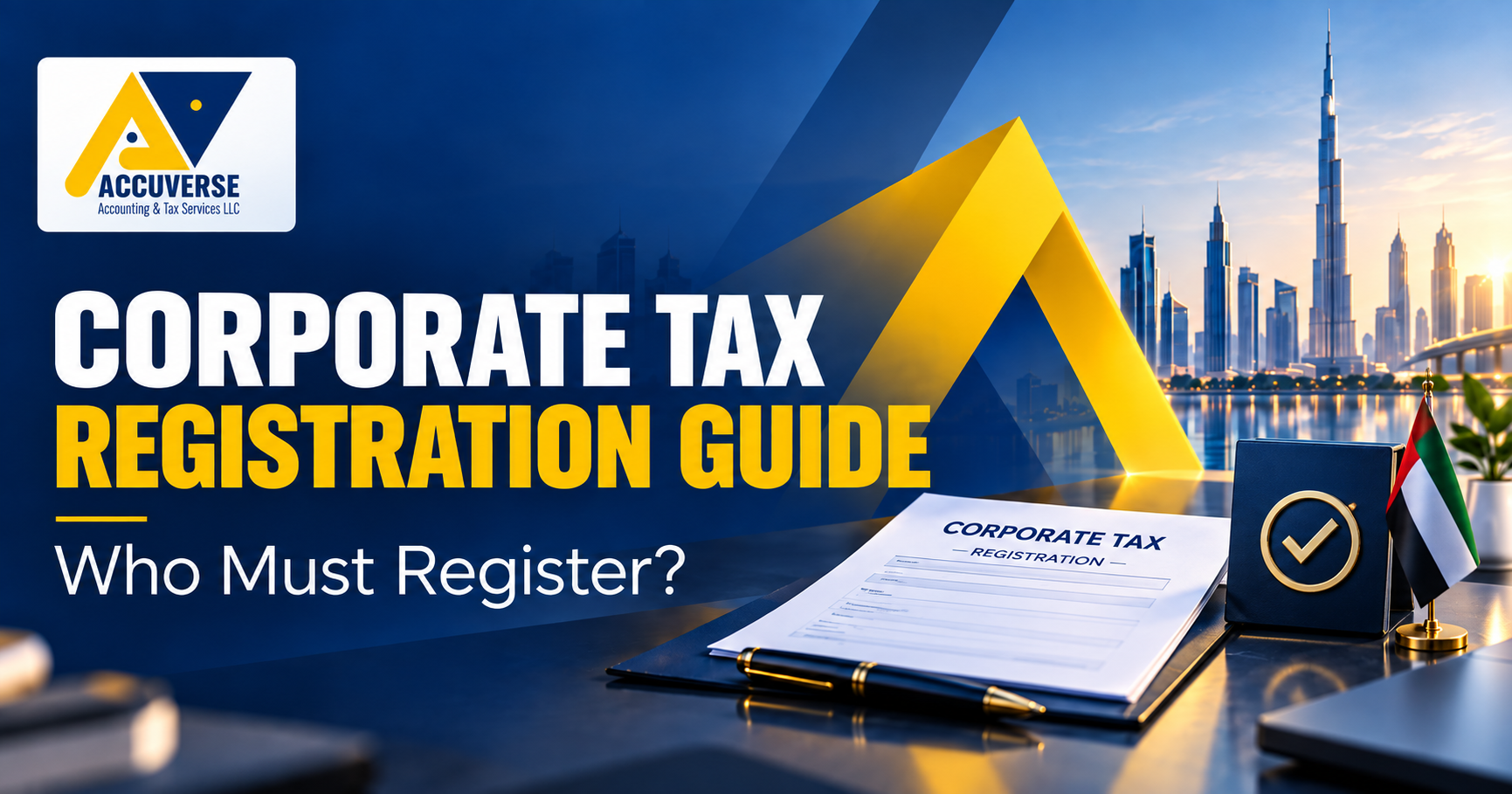 UAE business owner preparing Corporate Tax registration documents